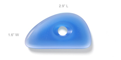 Xiem Rigid Plastic Clay Rib 2 - Blue (PCR2)